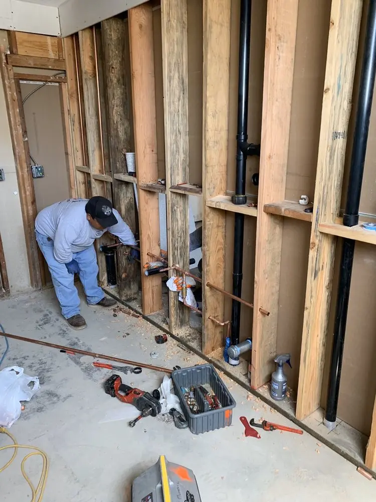 Commercial rough-in plumbing for Gas Line Repair in Halawa